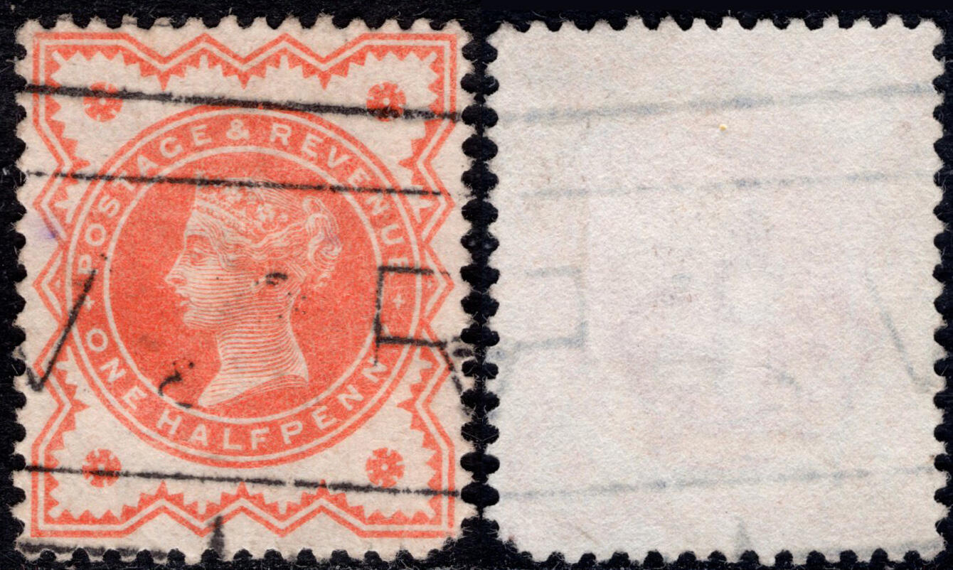 洪涛臻品批发群 精选邮票限时拍卖第1300期  英国1887维多利亚女王 朱红色旧