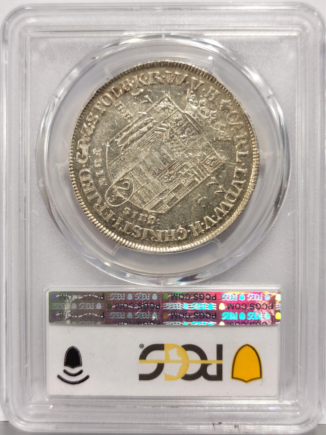 博洋堂“芳菲春韵”3月精品大拍专场暨第166期（全场包邮） PCGS AU50 德国斯托尔贝格1777年2/3泰勒银币，稀见品种，仅有2枚更高分