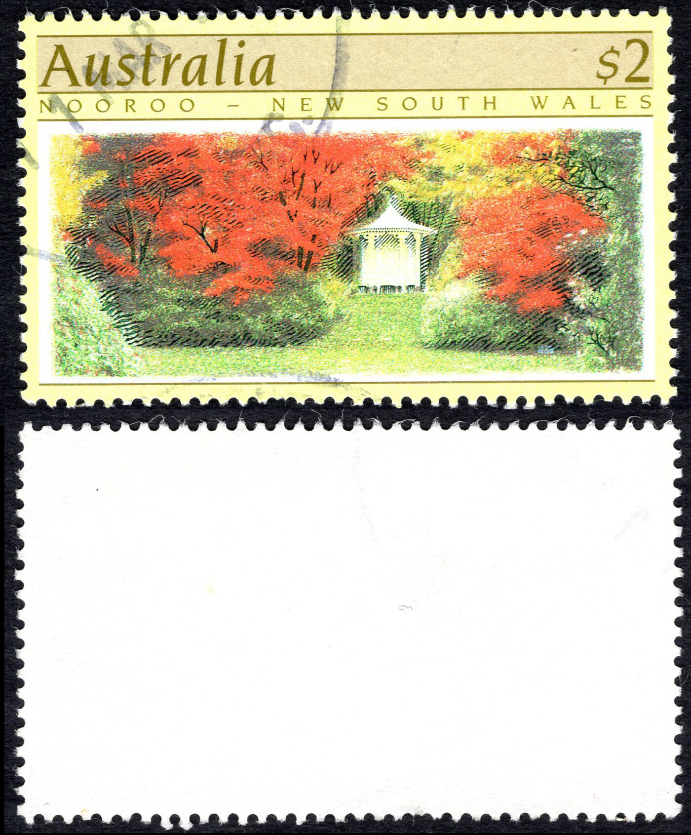 洪涛臻品批发群 精选邮票限时拍卖第1300期  澳大利亚$2澳元 高面值信销票难收集！Nooroo Garden花园