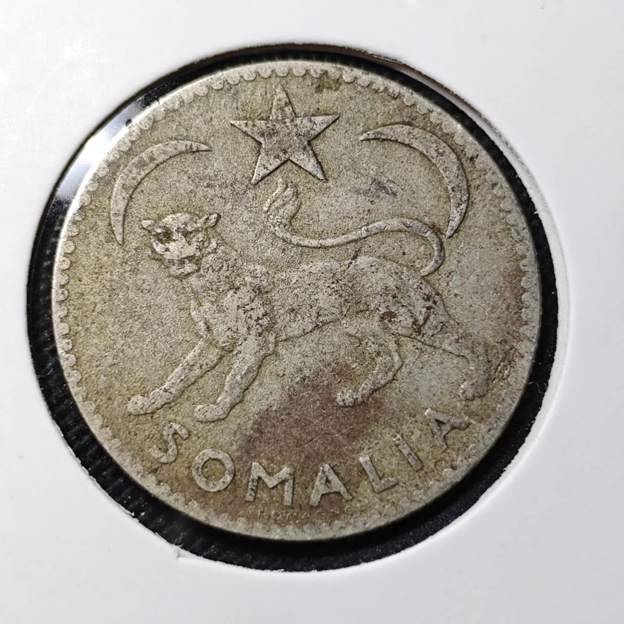 KK钱币收藏小铺   套币专场 2月预留时间 周末发货  1950意属索马里1先令银币