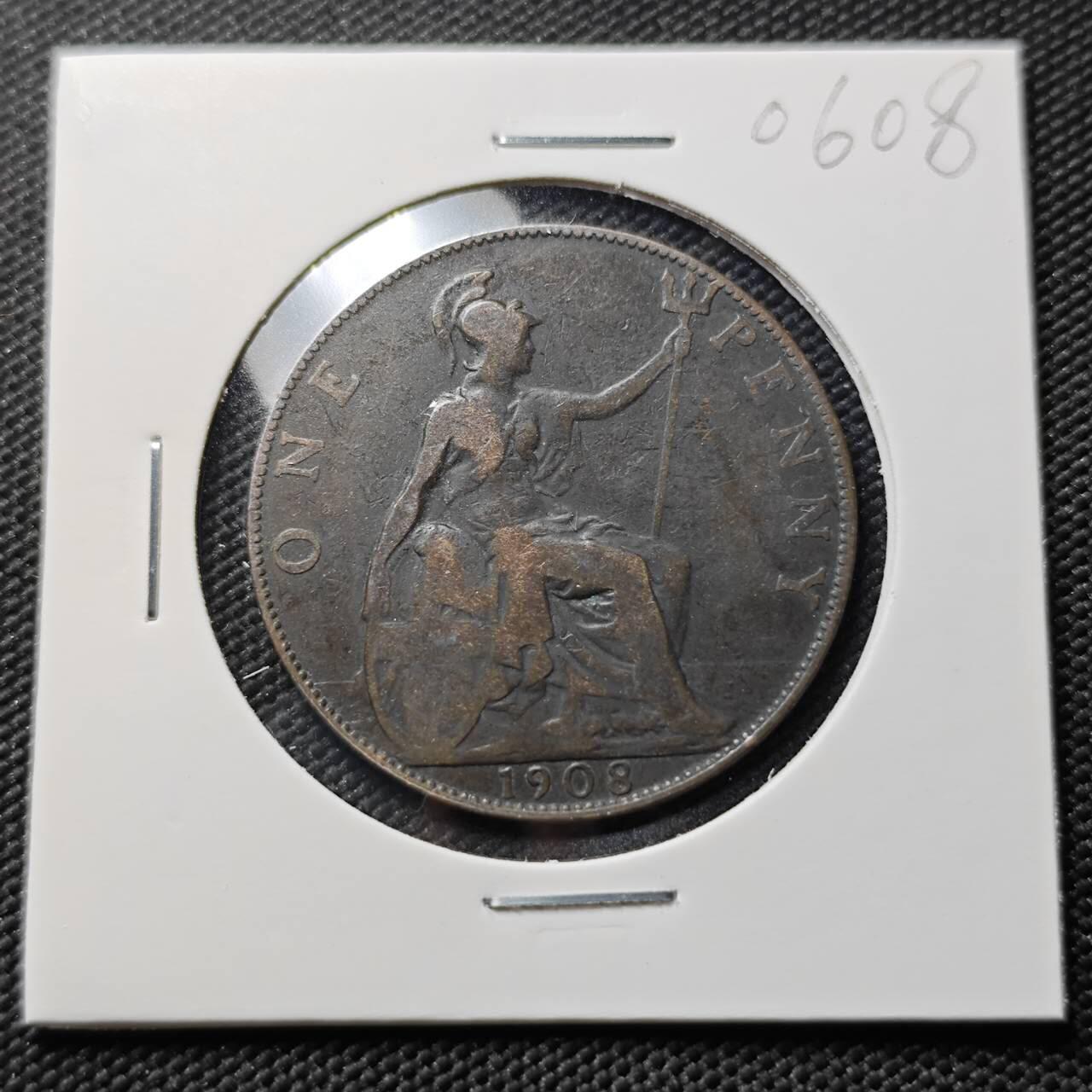 KK钱币收藏小铺  第406期 2月预留时间 周末发货  英国1便士铜币