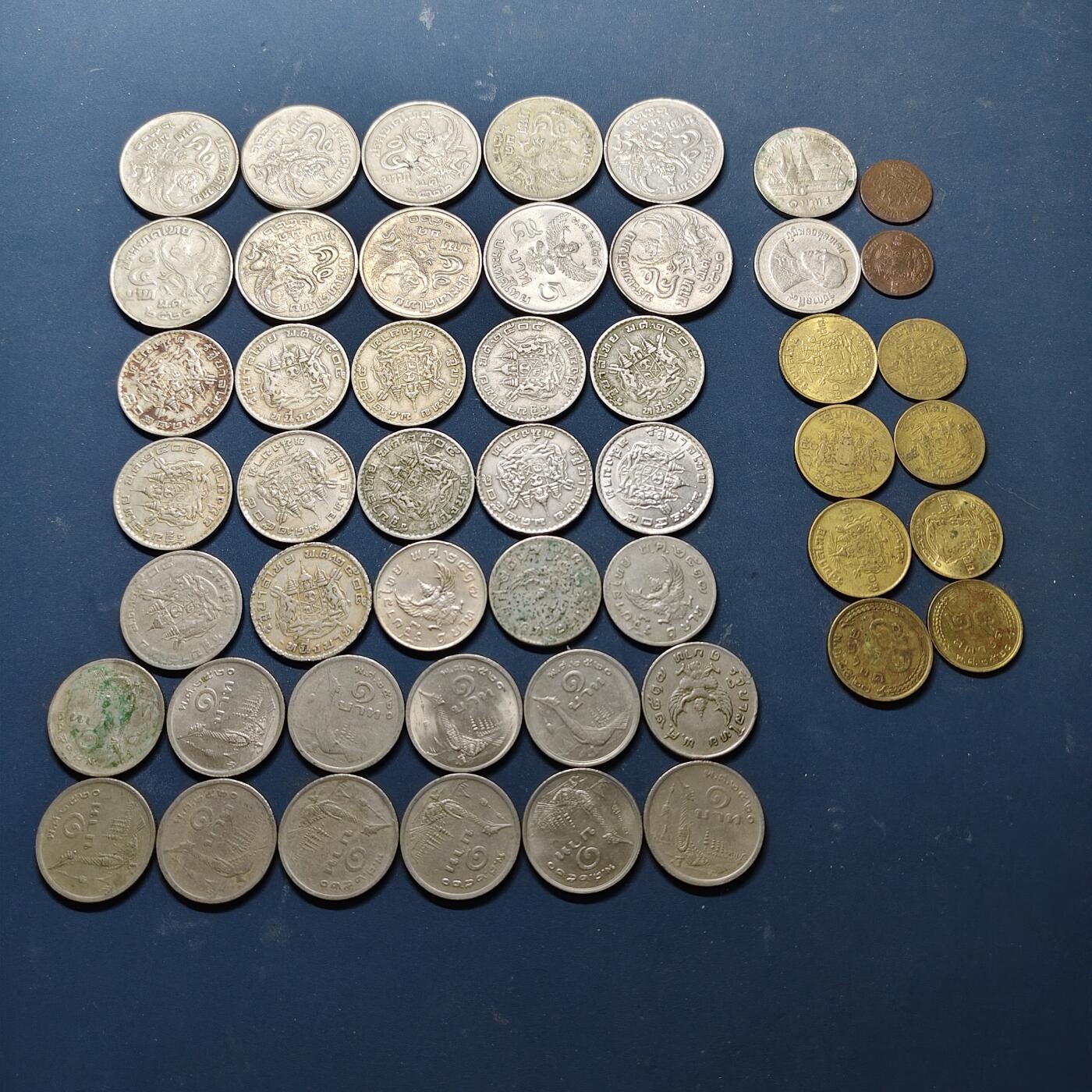 【全场包邮】纯粹捡漏拍515场 【批量】泰国早期各年份散币49枚一组