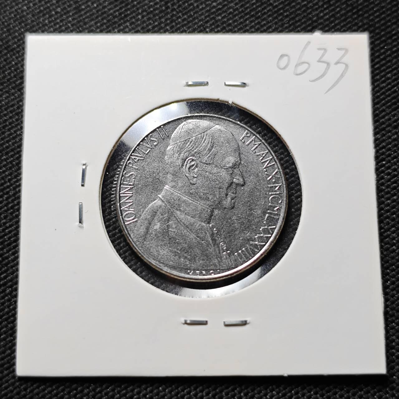 KK钱币收藏小铺  第406期 2月预留时间 周末发货  梵蒂冈50里拉