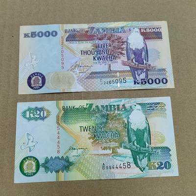 PCAI钱币  25-787  纸币邮票证章古钱铜元小专场 - 赞比亚纸币