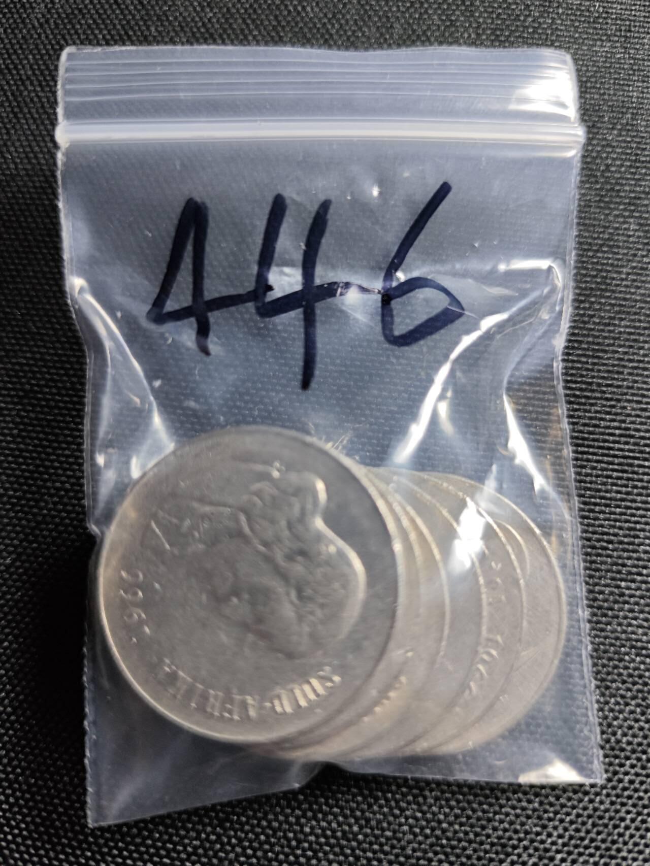 KK钱币收藏小铺   套币专场 2月预留时间 周末发货  1966南非50分6枚