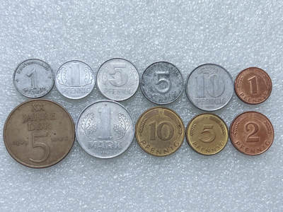 第一海外回流一元起拍收藏 散集专场  第305期 - 德国硬币 11枚 无重复