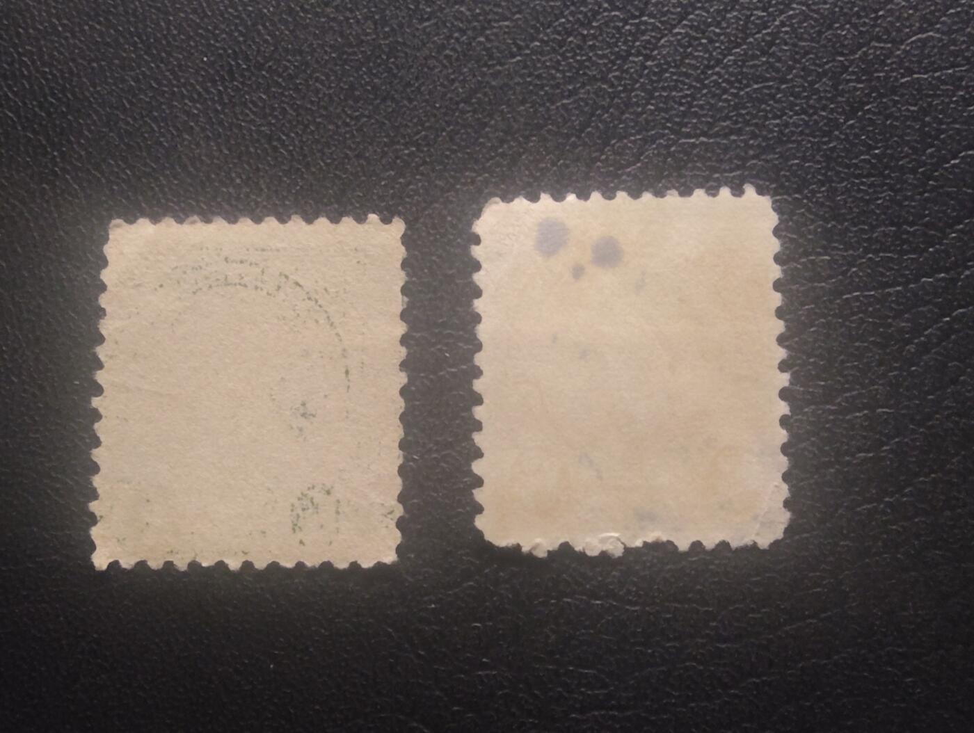 荟藏特别场次第十一期——“邮通万国花纸头”（价格低至0.1元） 美国1920年代总统普票信销套票两张 1+6分