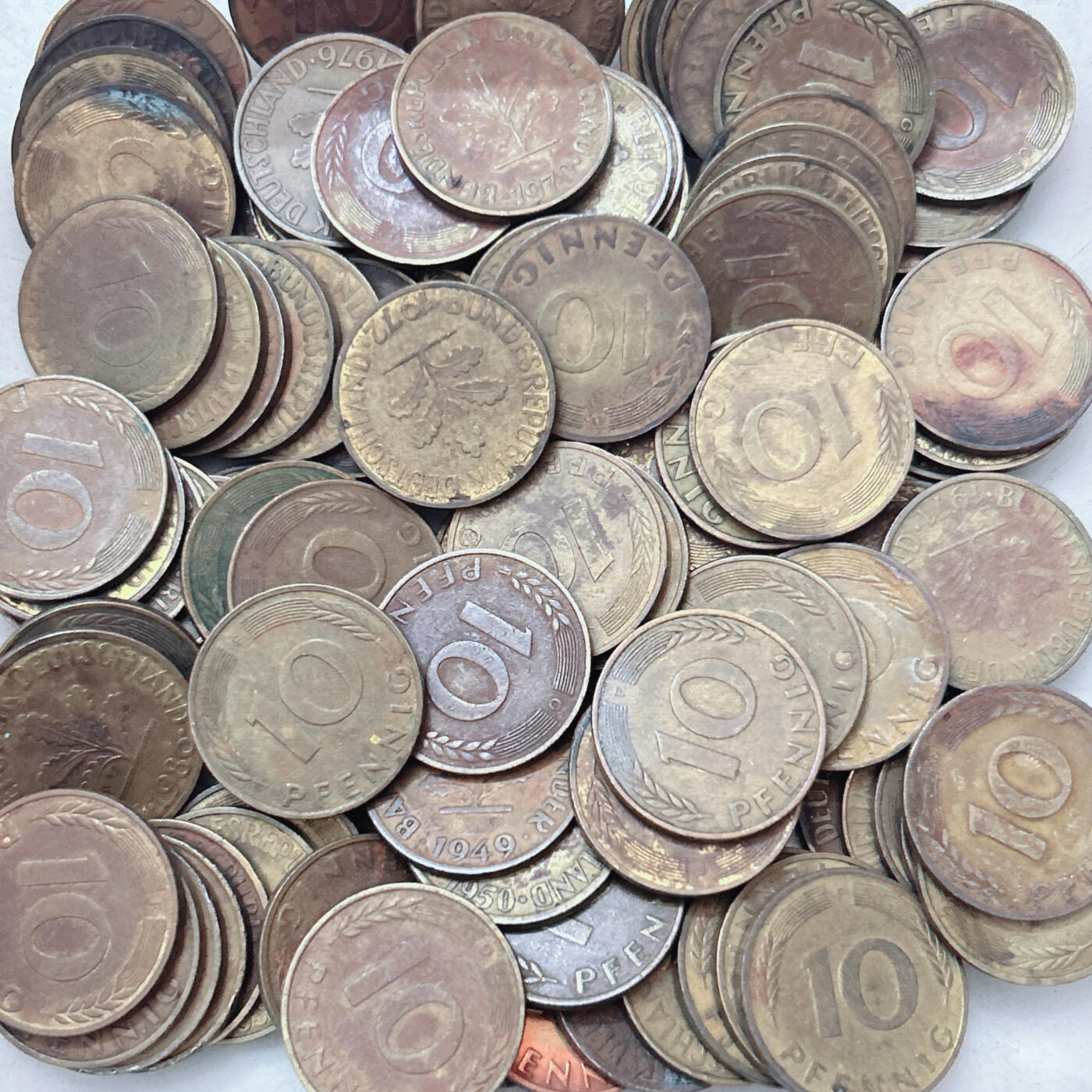 第一海外回流一元起拍收藏 散集专场  第305期 德国10芬尼 100枚