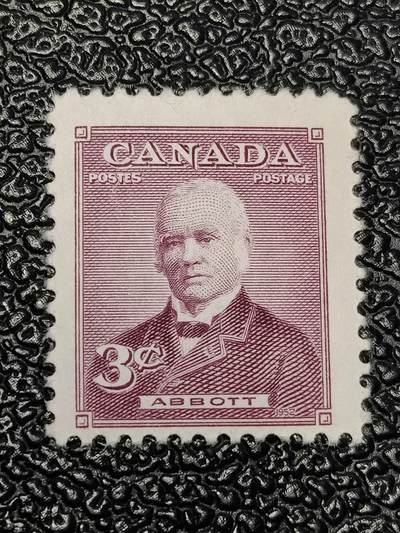 洪涛臻品批发群 精选邮票限时拍卖第1294期  - 加拿大1952年 1891年总理阿伯特，发行于中国建国初 精美雕刻版 原胶润白