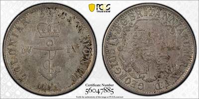 博洋堂“芳菲春韵”3月精品大拍专场暨第166期（全场包邮） - PCGS AU53 英属西印度1822年1/4元锚币，原味老包浆，名家旧藏