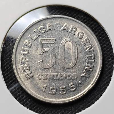 KK钱币收藏小铺  第406期 2月预留时间 周末发货 -  1955阿根廷50分