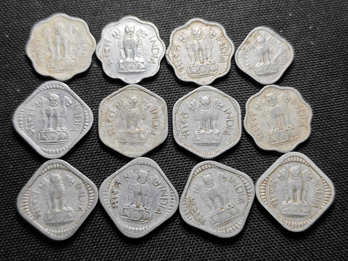 KK钱币收藏小铺   套币专场 2月预留时间 周末发货  印度派沙散币20枚一组