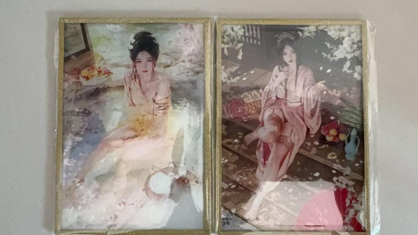 寸草不生拍卖 蛇年第一期 焱卡文化  刷子老师 色纸 2张