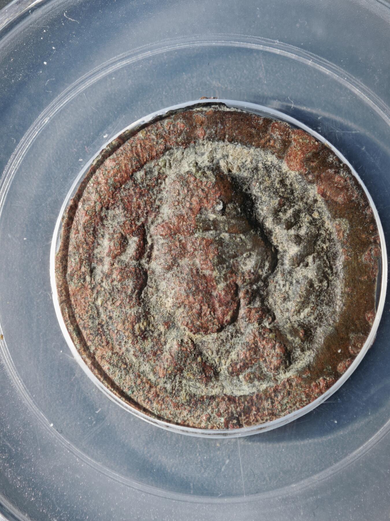 122期新疆红钱粟特钱币丝路钱币专场 七河地区铜币 碎叶城无名王