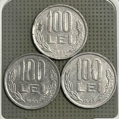 2026年第38场各国散币拍卖（总第188场） - 罗马尼亚1993年100列伊3枚