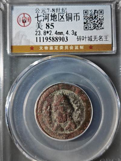 122期新疆红钱粟特钱币丝路钱币专场 - 七河地区铜币 碎叶城无名王