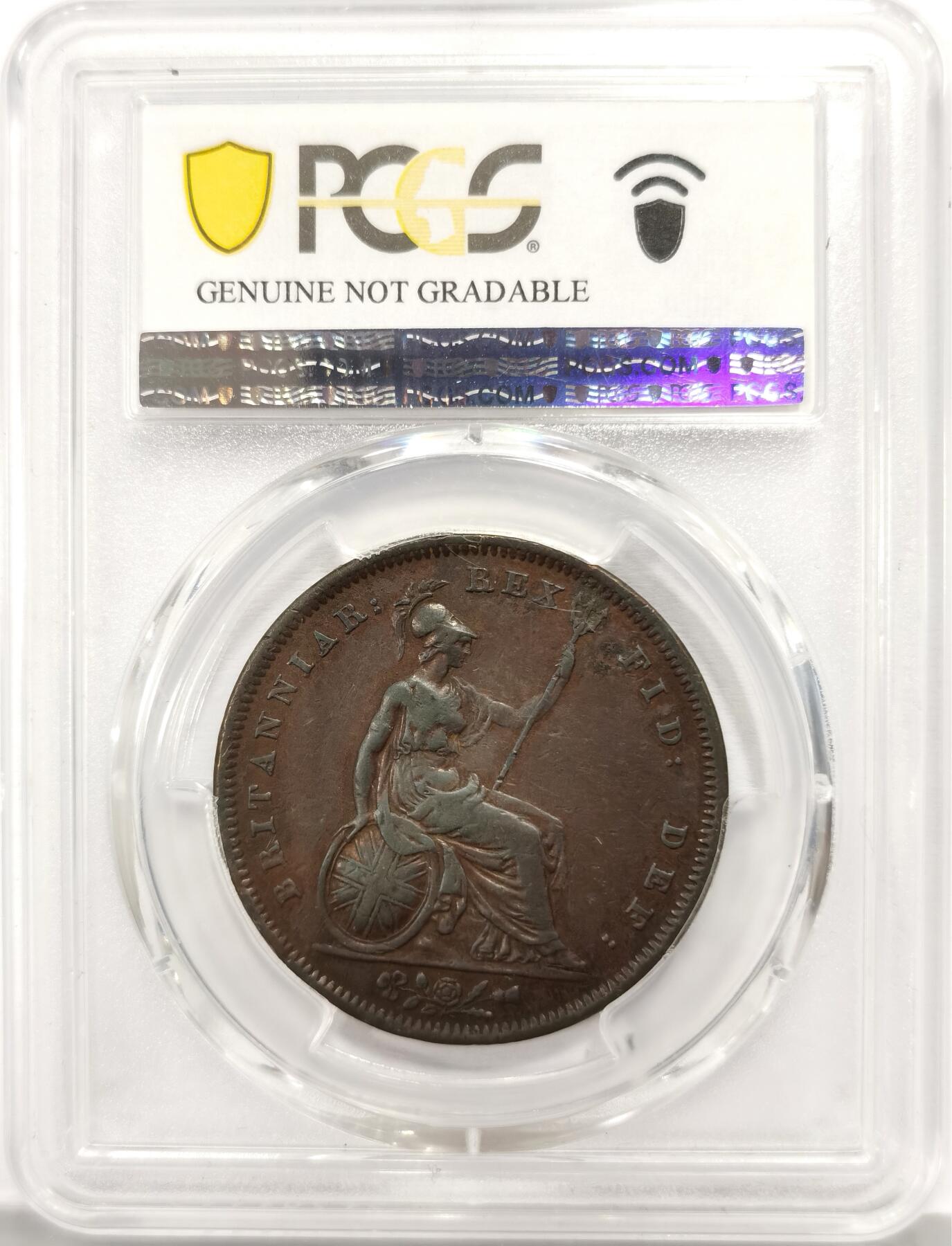 博洋堂“芳菲春韵”3月精品大拍专场暨第166期（全场包邮） PCGS XF 英国1826年乔治四世1便士铜币