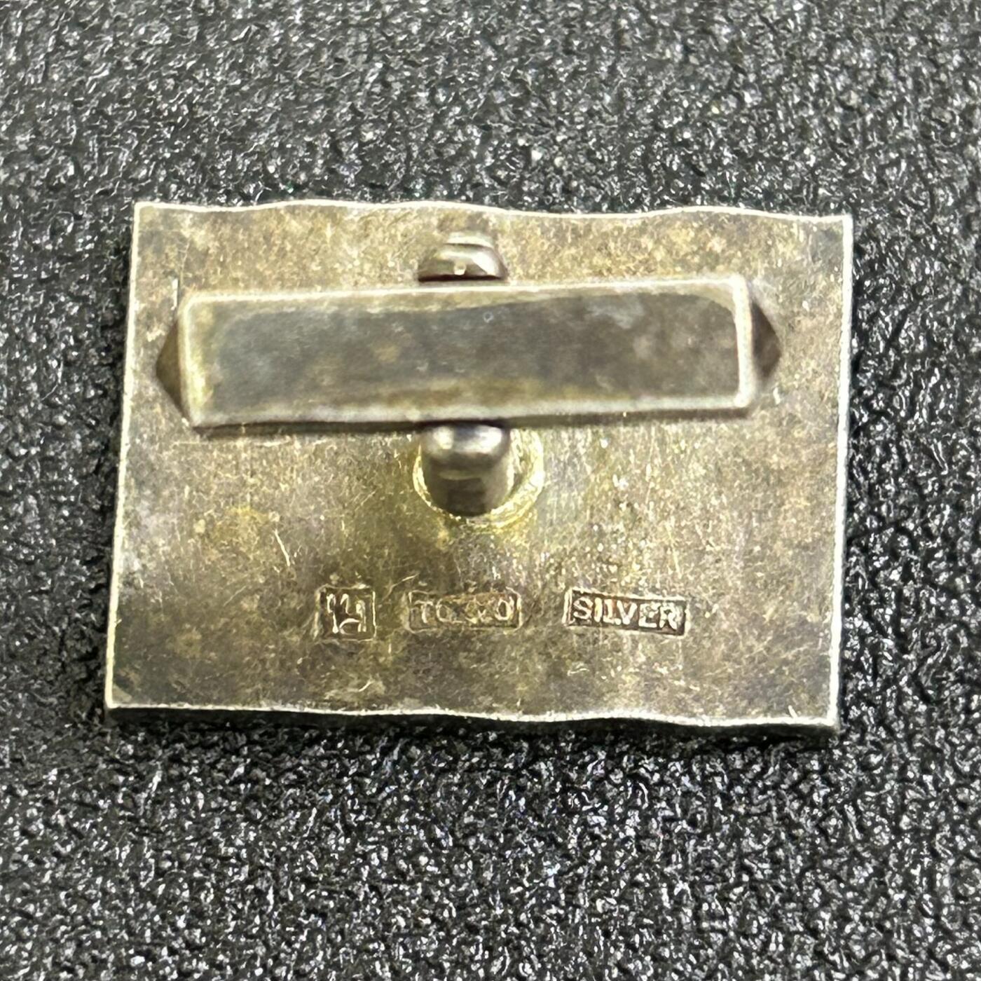 西秦中古拍卖第八十一期  海外回流纯银袖扣 有银标 重6.3克