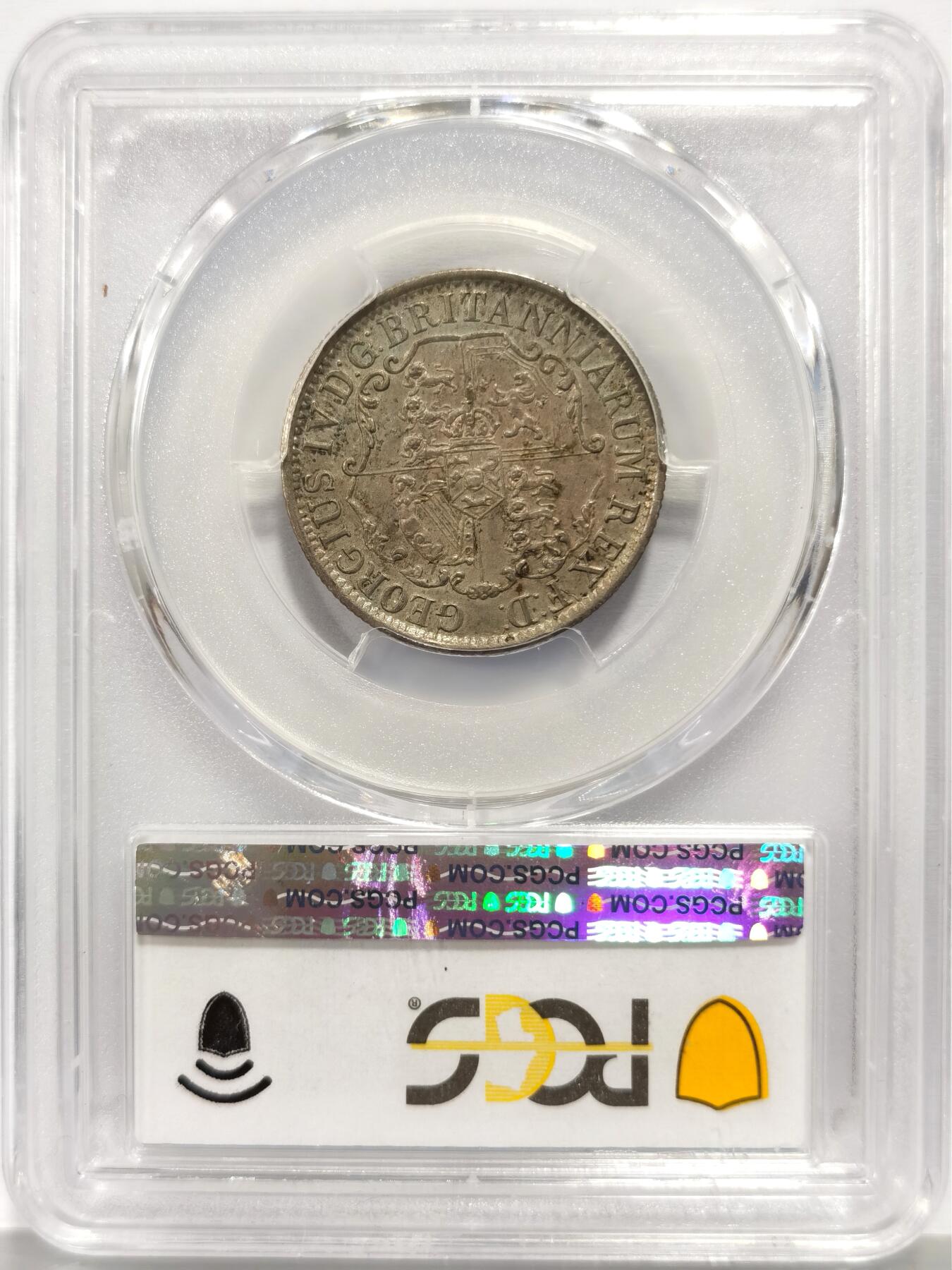 博洋堂“芳菲春韵”3月精品大拍专场暨第166期（全场包邮） PCGS AU53 英属西印度1822年1/4元锚币，原味老包浆，名家旧藏