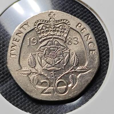 KK钱币收藏小铺  第406期 2月预留时间 周末发货 -  英国20便士 好品