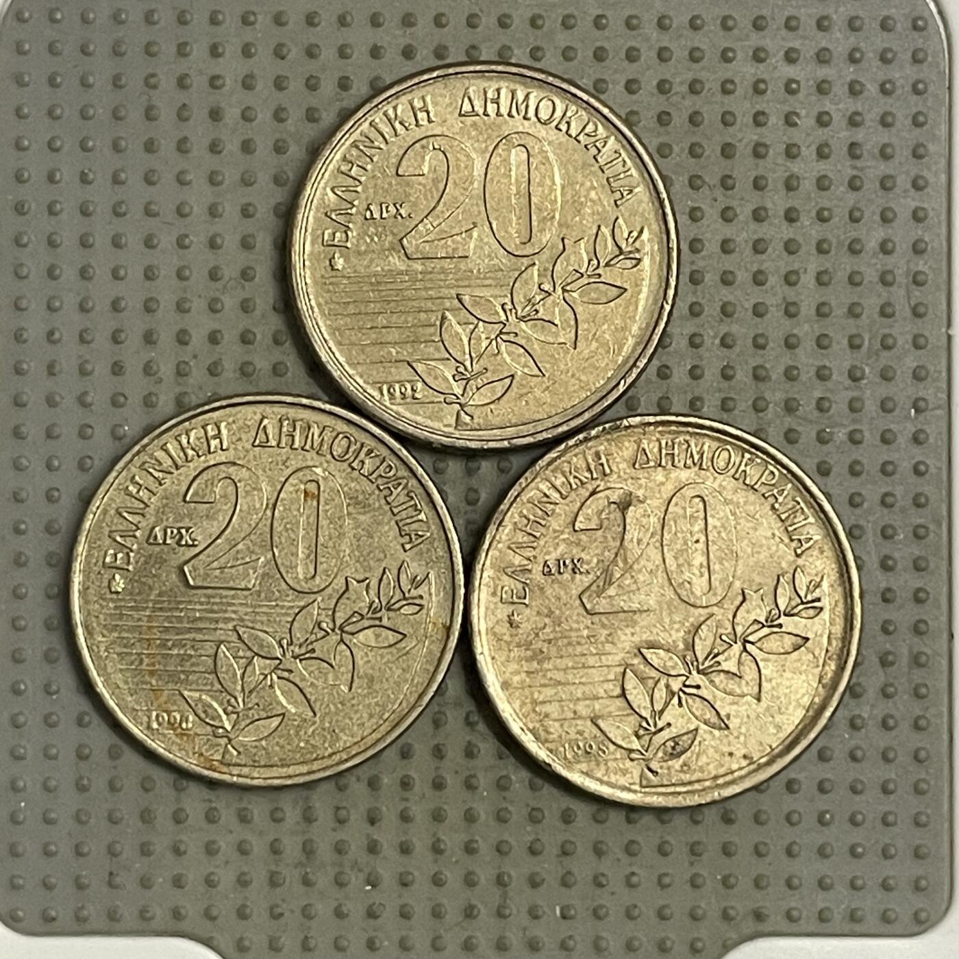 2026年第38场各国散币拍卖（总第188场） 希腊20德拉克马3枚