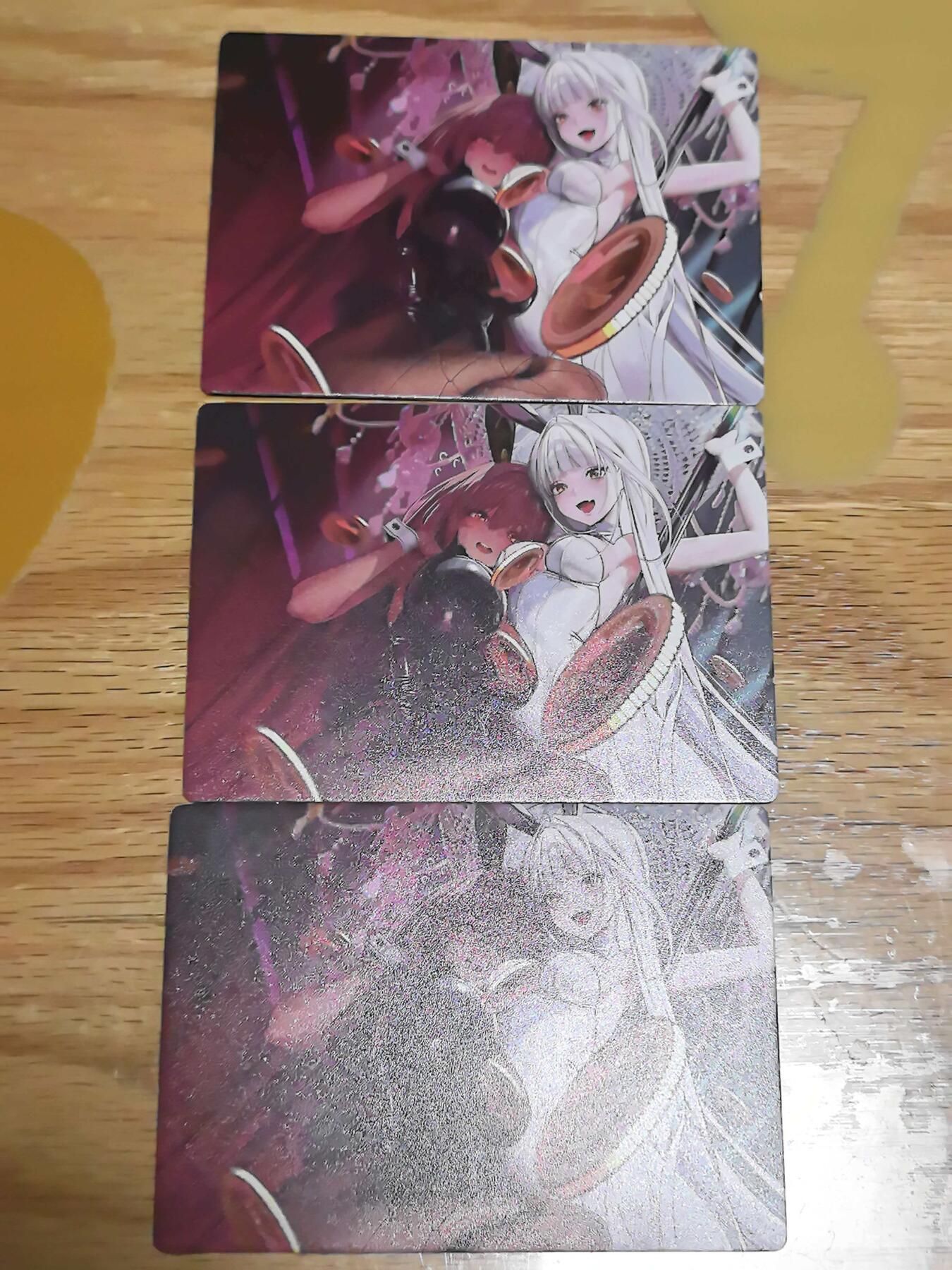 【持续收拍品】-琦卡当当铺～第38期★★~支持寄存★★~【9点40结束】扫码加群抽[包邮券]~ 奇点最新一弹专属定制萝莉美女横版3张粗闪裸卡