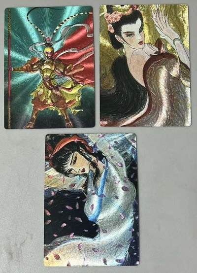 牌易阁 第一期（持续收拍，送拍联系我哦） - 【特卡 限定卡】昆仑万象最新摩点项目权迎东手绘复刻第二弹黛玉三娘+孙悟空+貂蝉粗闪