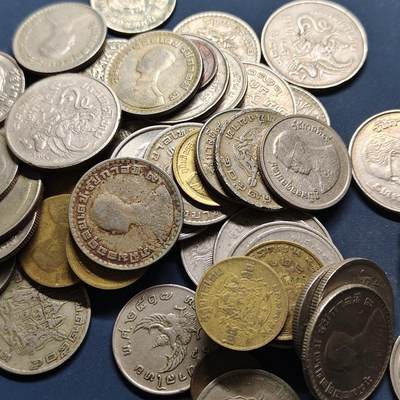 【全场包邮】纯粹捡漏拍515场 - 【批量】泰国早期各年份散币49枚一组