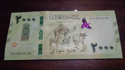 世界钱币～微拍第241期暨2026年第22期  部分新货（群里挑剩）陆续上架 - 2025年苏丹2000元 全新绝品无47尾号109
