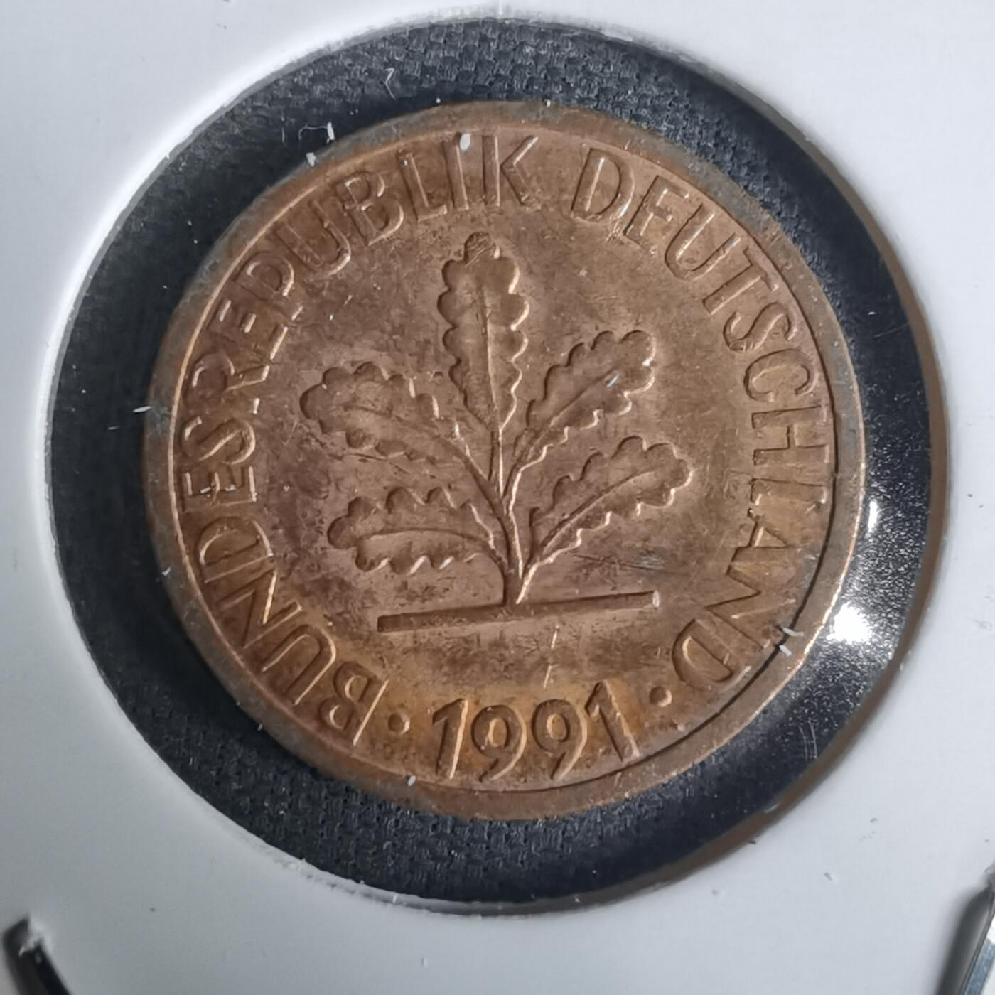 沼泽如烟--第1030场 德国1991年1芬尼