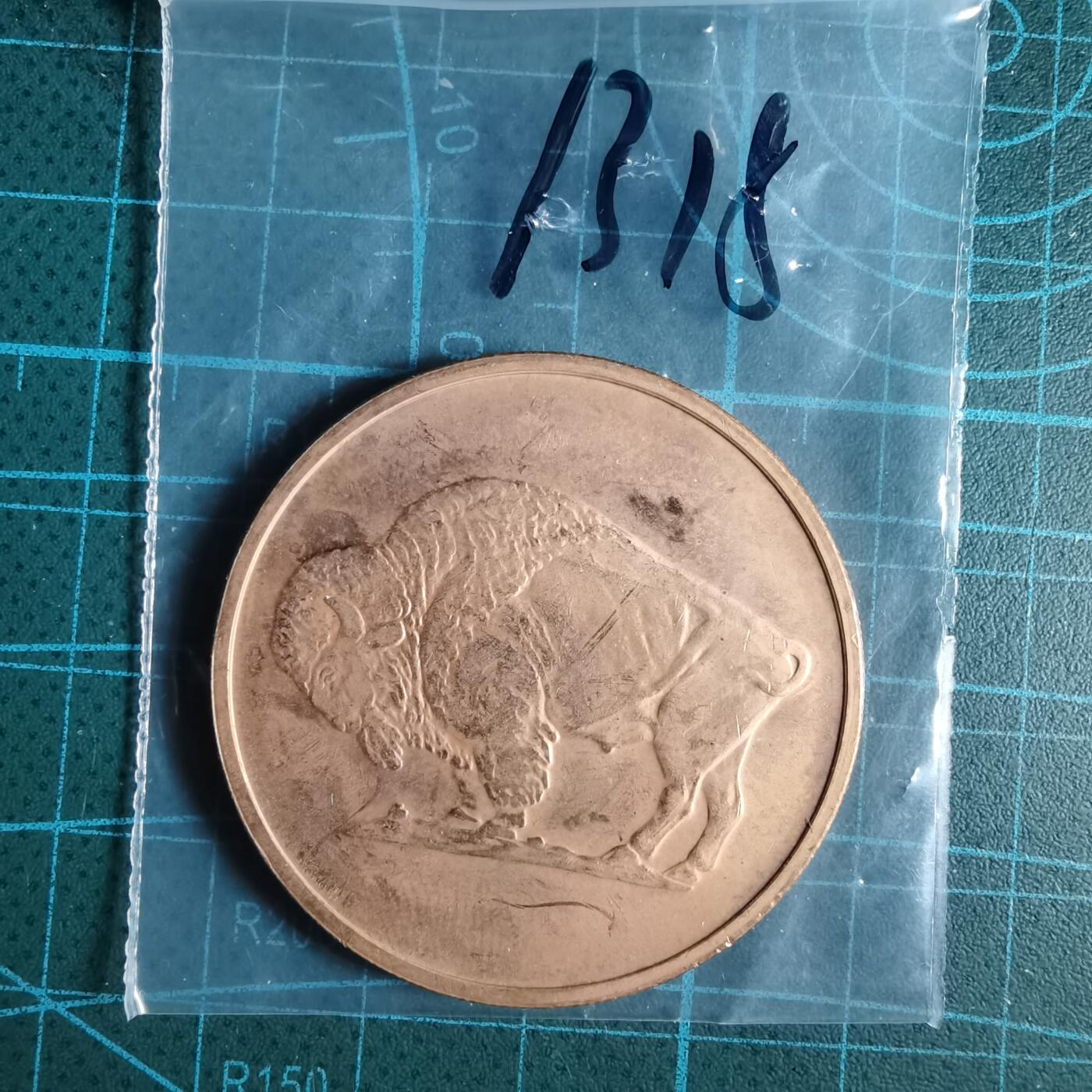 沼泽如烟--第1033场 美国野牛纪念章