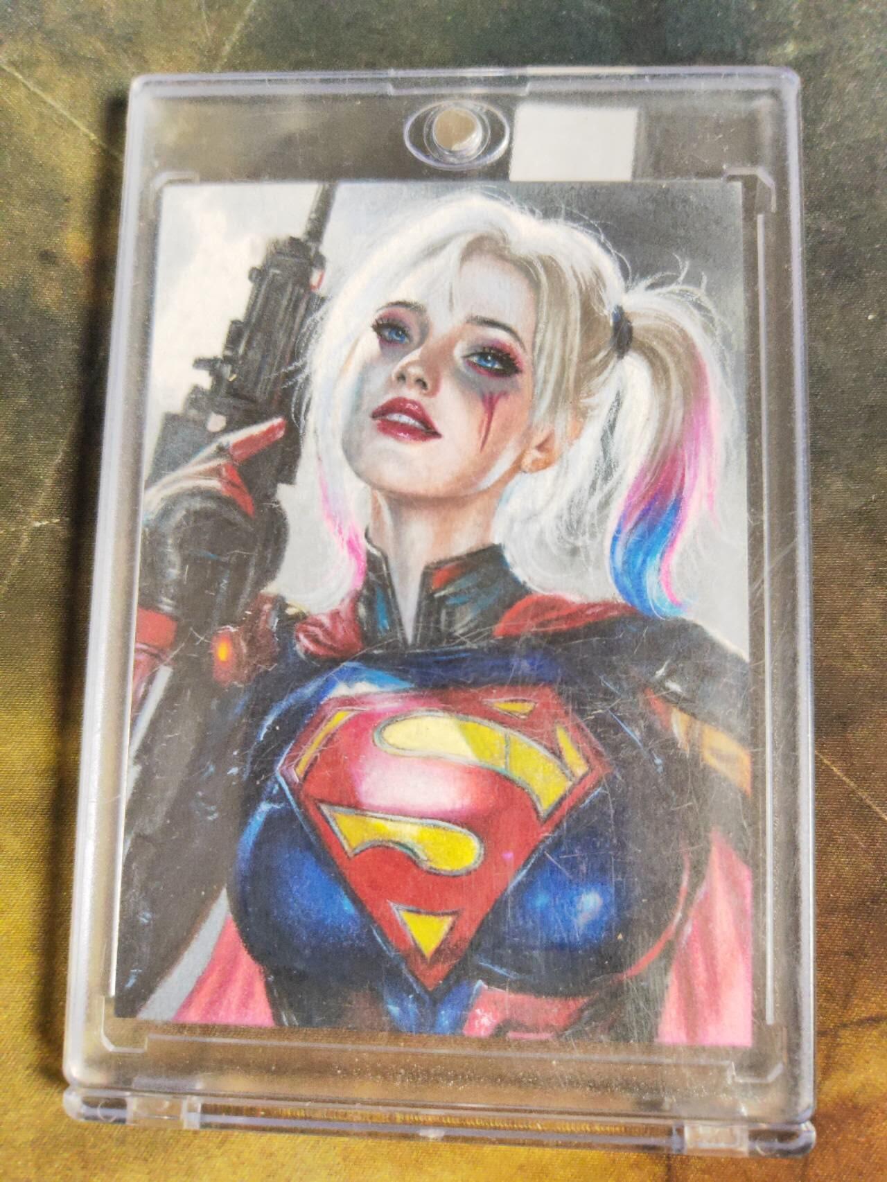 阳大大卡牌拍卖第106期（持续收拍品，周五晚上九点截拍，进群福利早知道） 【手绘卡】燕尾青 千万 小丑女 绝色手绘卡1/1