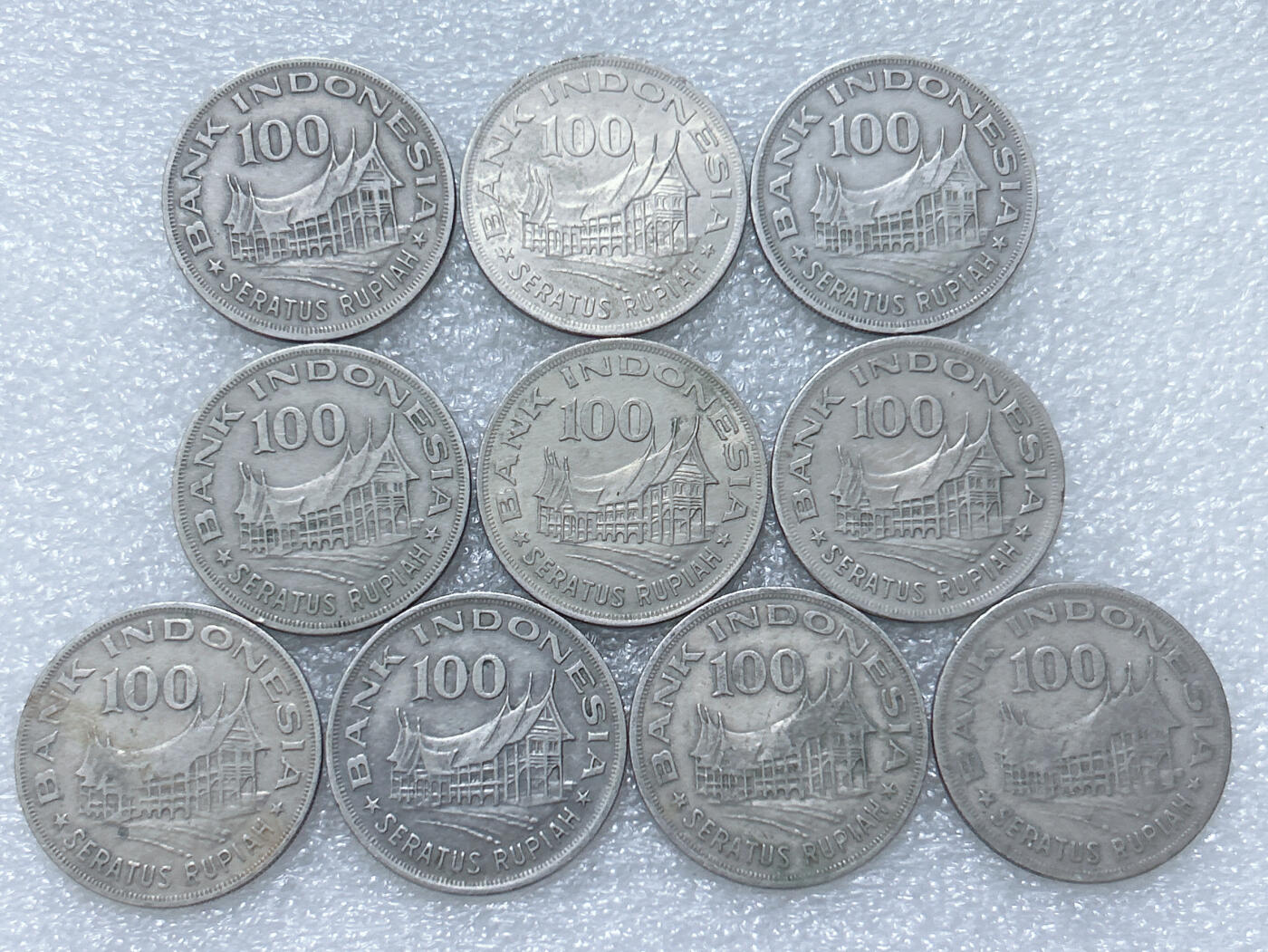 第一海外回流一元起拍收藏 散集专场  第305期 印度尼西亚1978年100卢比硬币 10枚