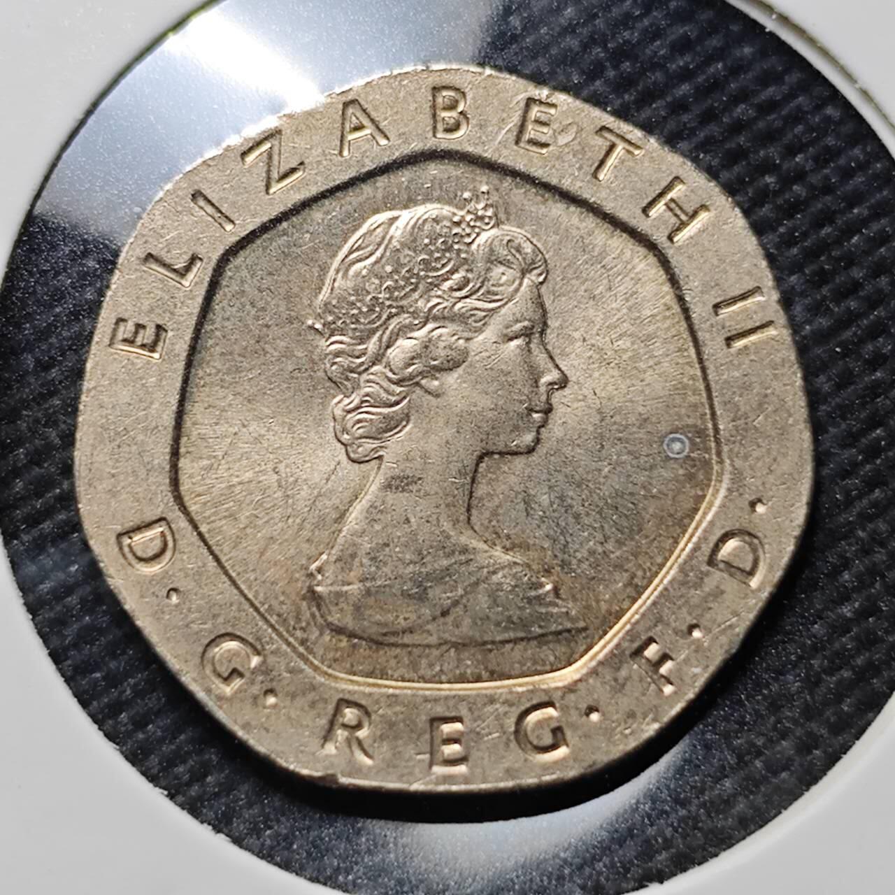 KK钱币收藏小铺  第406期 2月预留时间 周末发货  英国20便士 好品