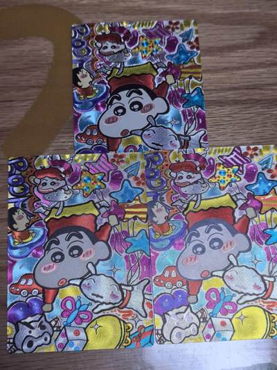 【持续收拍品】-琦卡当当铺～第38期★★~支持寄存★★~【9点40结束】扫码加群抽[包邮券]~ - 奇点最新一弹定制蜡笔小新粗闪裸卡三张