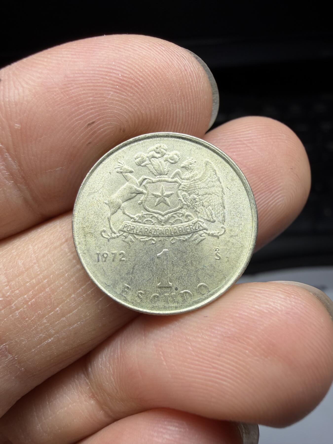 2026年集古藏今外币拍卖第三期-第8场—（总第318拍），可以寄存60天，满160元包邮。 1972年智利1埃斯库多