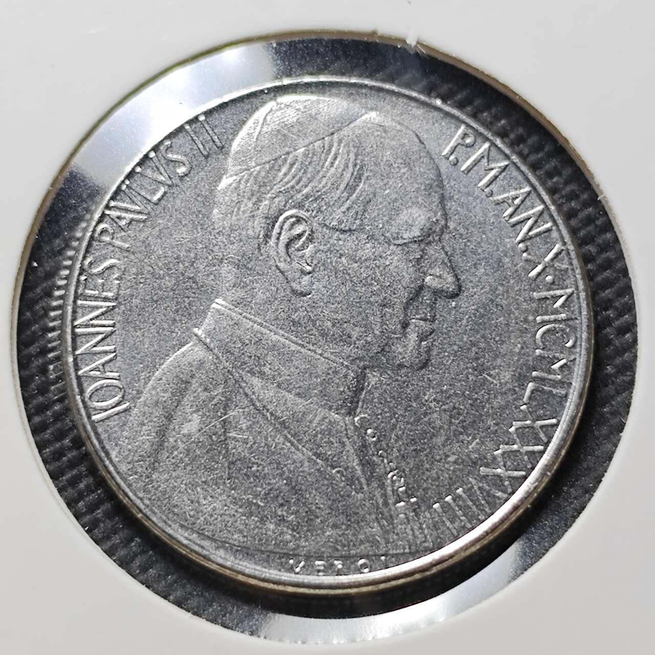 KK钱币收藏小铺  第406期 2月预留时间 周末发货  梵蒂冈50里拉