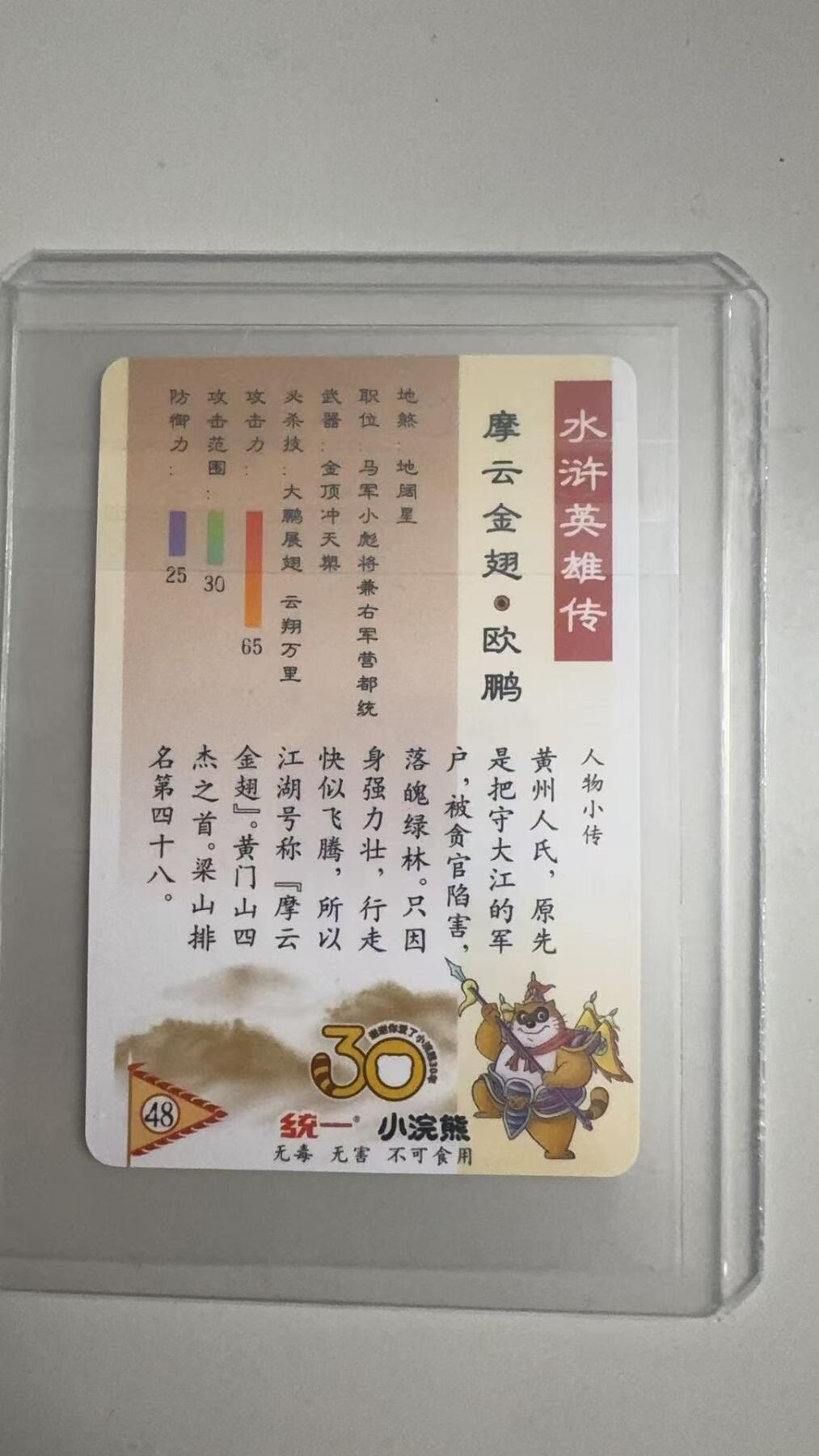 寸草不生拍卖 蛇年第一期 统一小浣熊 摩云金翅·欧鹏