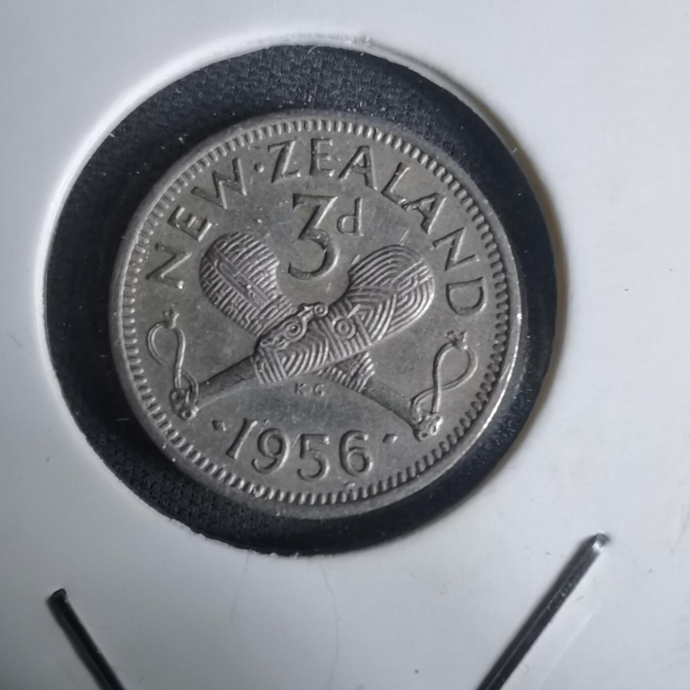 沼泽如烟--第1030场 新西兰1956年3便士