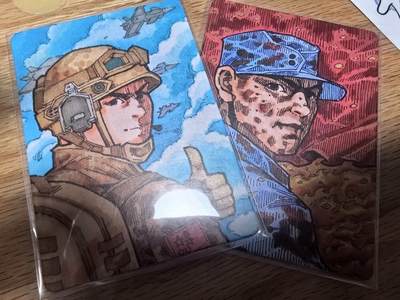 马年 第一期（持续收拍，送拍联系我哦） - 【复刻卡 一对】小花瓣艺术文创纪念抗日战争胜利80周年绝版货