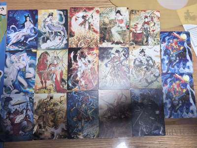 【持续收拍品】-琦卡当当铺～第38期★★~支持寄存★★~【9点40结束】扫码加群抽[包邮券]~ - 炎卡文化燎原问道东方彫仙老师基础折光+灰与黄子鉴古月周胜所有特卡全套工艺普卡17张