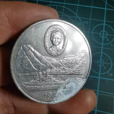 沼泽如烟--第1033场 - 圣赫勒拿1980年25便士纪念币