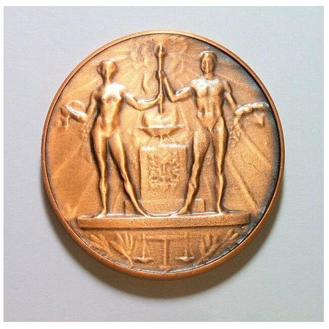 纪念1928年阿姆斯特丹奥运会 高浮雕精制大铜章 40MM