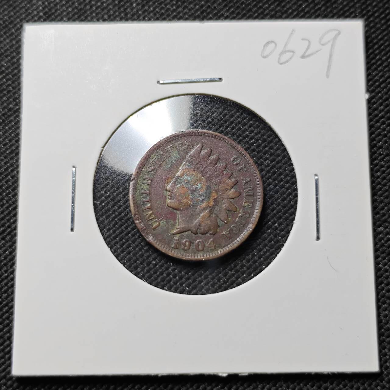 KK钱币收藏小铺  第406期 2月预留时间 周末发货  1904美国1分