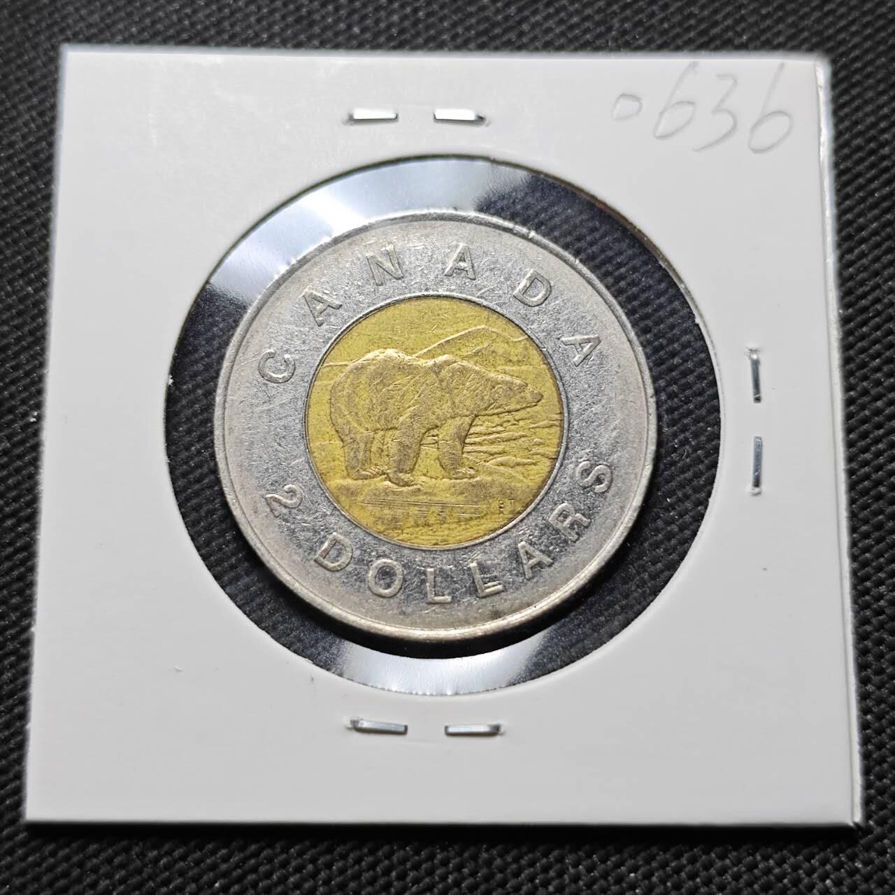 KK钱币收藏小铺  第406期 2月预留时间 周末发货  加拿大2元