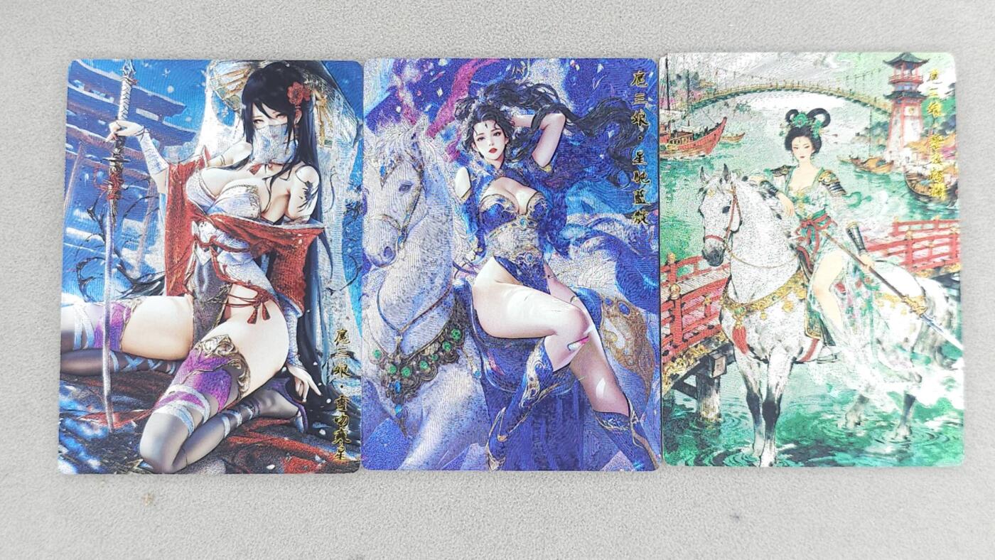 龙虎卡牌-八零场，奇点炸场！！（满200元包邮，无佣金，每周六结拍，欢迎送拍） 粗闪3张 奇点 碧波踏澜 - 扈三娘