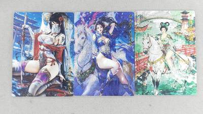 龙虎卡牌-八零场，奇点炸场！！（满200元包邮，无佣金，每周六结拍，欢迎送拍） - 粗闪3张 奇点 碧波踏澜 - 扈三娘