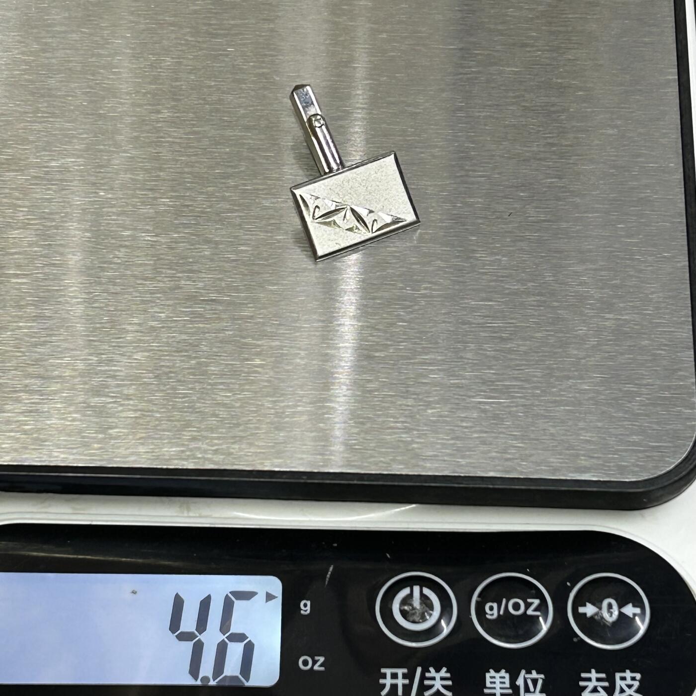 西秦中古拍卖第八十一期  海外回流纯银袖扣 有银标 重4.6克