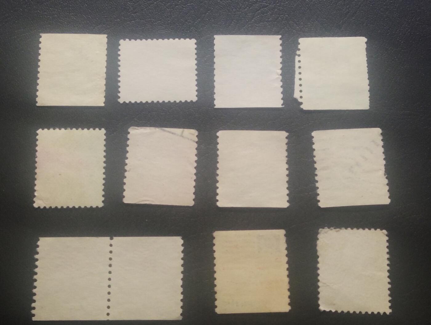 荟藏特别场次第十一期——“邮通万国花纸头”（价格低至0.1元） 美国国旗普票信销12张 含一张双联