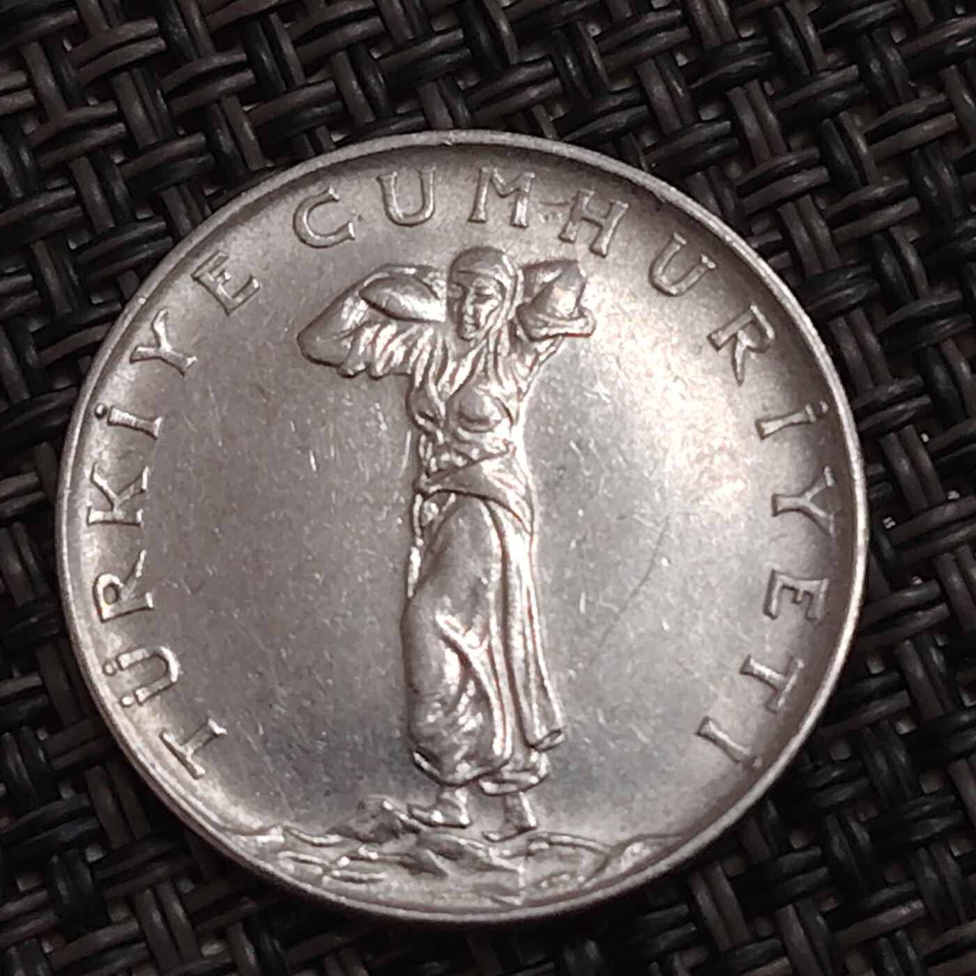 布加迪🐬～世界钱币(上海)🌾第 283 期 /  各国套币和散币 土耳其🇹🇷 1969年 25库鲁斯